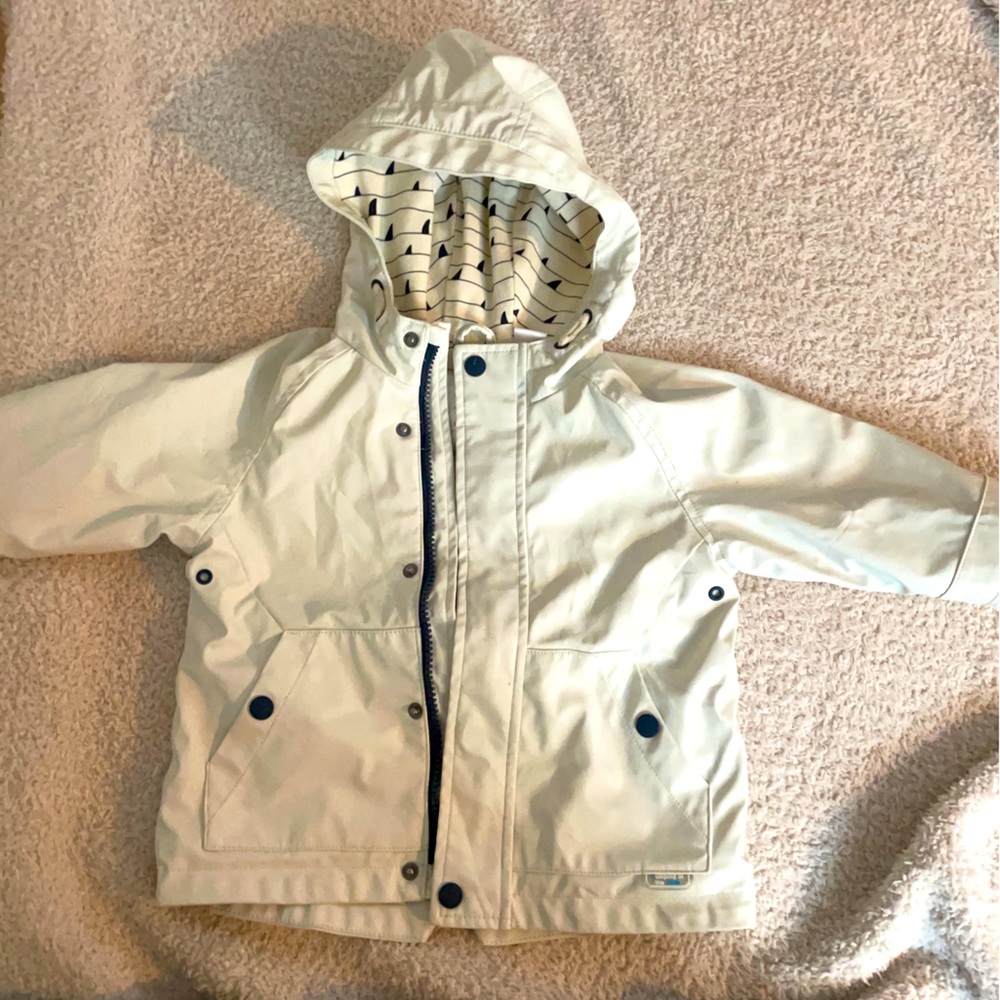 ZARA baby boys White Raincoat